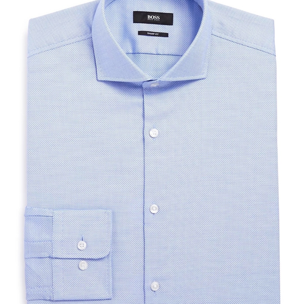 Hugo Boss Blue Dress Shirt, Sharp Fit, Size 15 (32/33), NWOT